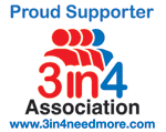 Proud Supporter 3 in 4 Association 